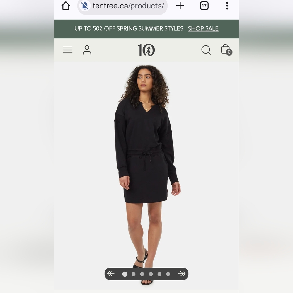 *NWOT Tentree TreeTerry Dress*